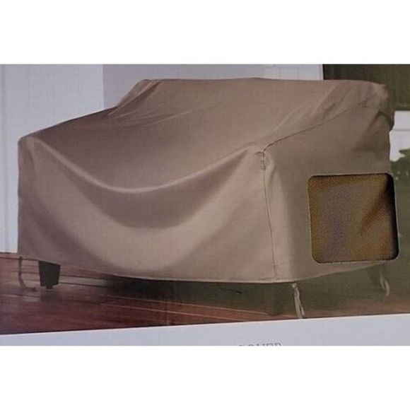 Threshold Heavy-Duty UV Protection Loveseat Cover with Air Vents Weather Resist - Picture 3 of 4